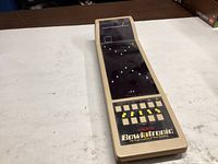 Front angled view of Coleco Bowlatronic showing playfield and control panel