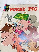 Front cover of Gold Key Porky Pig comic book showing title, artwork and 15¢ price