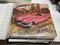 Front cover showing Aretha Franklin Freeway of Love artwork