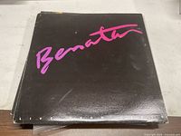 Front sleeve showing title graphics