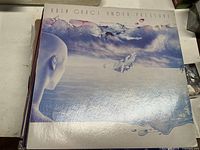 Front jacket of Rush Grace Under Pressure LP atop stack