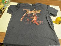 Full view of front of ZZ Top Fandango T-shirt displaying artwork and overall condition.