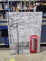 Front view of entire painting showing imagery and size