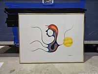 Front view of framed print showing full artwork and frame