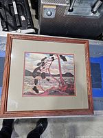 Full framed print with mat and wood frame