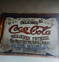 Front of tray showing full Coca-Cola advertisement graphic