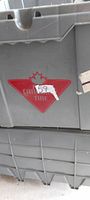 Grey Canadian Tire plastic tote exterior