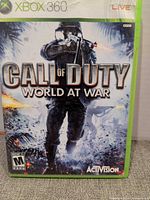 Front cover of Xbox 360 Call of Duty: World at War game case