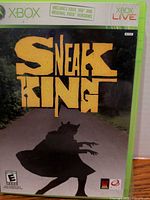 Front cover of Sneak King Xbox 360 game case