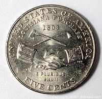 Reverse side showing full Peace Medal design