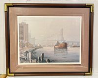 Front view of framed print