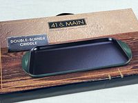 Front of sealed 41 & Main double-burner griddle box
