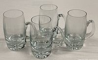 Four Krosno Hark beer mugs group view