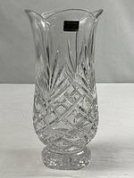 Full view of the Noritake Hampton Hall lead crystal vase
