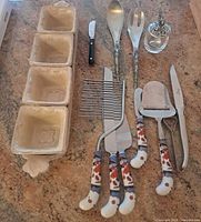 All items arranged on countertop for overview