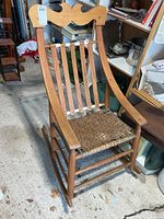 Full view of rocking chair angled