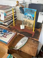 Boat and high wire set on shelf