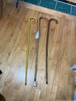 Three canes full length on floor