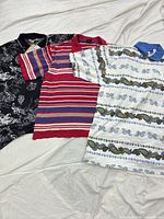 Overview of the three XXL polo shirts