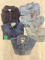 All six jackets displayed together