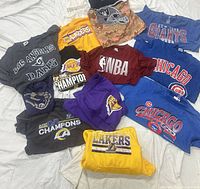 All twelve apparel items laid out for overview