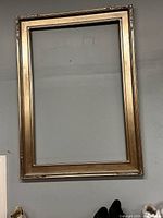 Full view of silver-tone wooden picture frame front