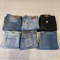 All six pairs laid out front view
