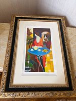 Framed serigraph print overall view