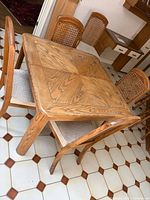 Table and chairs overall view