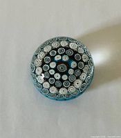 Top view showing concentric millefiori pattern