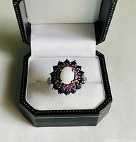 Ring front view inside presentation box