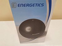 Front view of Energetics box displaying product image and logo