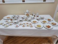 Full set laid out on table