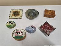 overview of all seven pieces