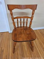 front view showing full chair