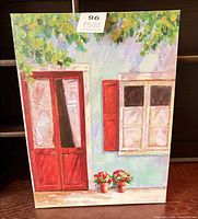Front view of entire canvas painting