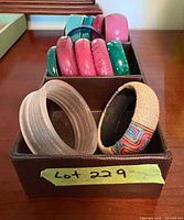 All bangles viewed inside organizer