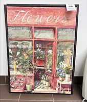 Full view of framed print showing entire image and frame