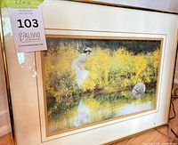Front view showing full framed print and subject matter