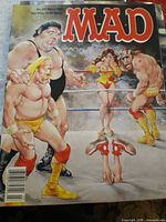 MAD Magazine No.291 March 1989 wrestling cover