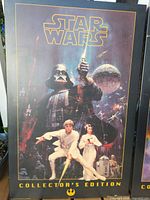 Star Wars Episode IV A New Hope wooden wall plaque poster front view