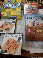 Overview of boxed games and puzzle set
