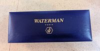 Blue Waterman Paris branded presentation box closed