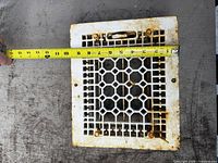 Full top view with tape showing width about 11 inches
