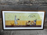 Full view of framed Sam Taft print