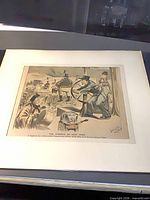 Full view of matted lithograph