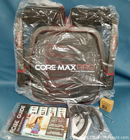 Core Max Pro components wrapped in plastic with guide, handles, hardware