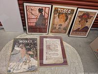 Group shot of all five framed prints