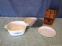 All four items side by side on surface