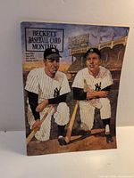 Front cover of magazine showing title block, players, date and issue number